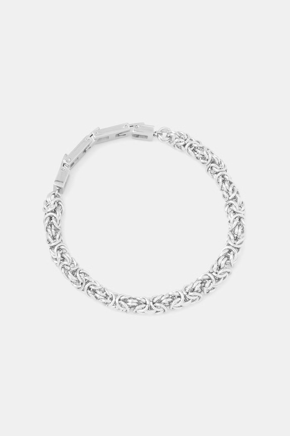 Trussardi brățară pentru bărbați, din oțel inoxidabil T-STEEL argintiu TJAXV55