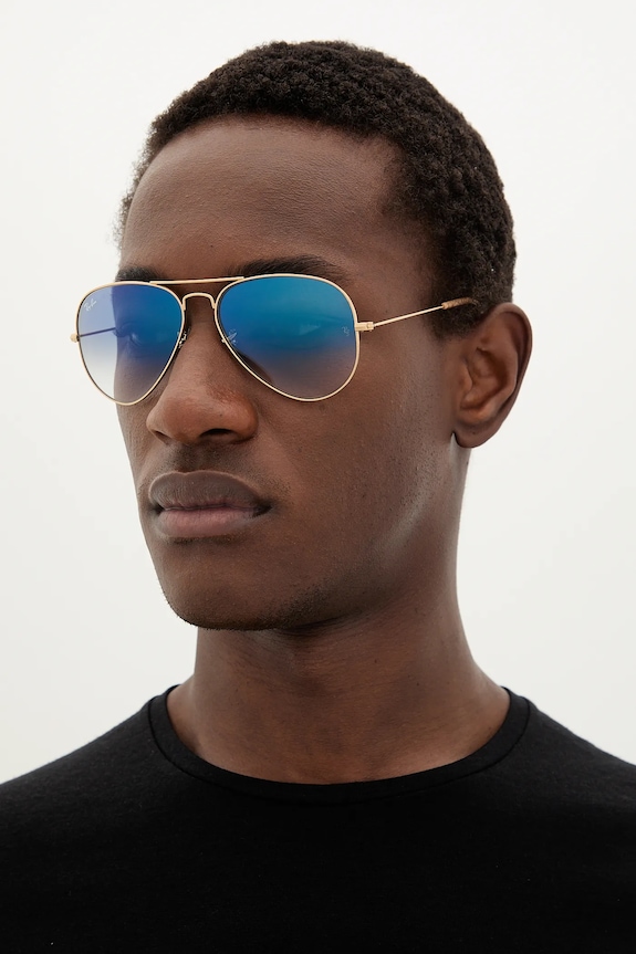Ray-Ban – Okulary AVIATOR LARGE METAL złoty RB3025.001/3F
