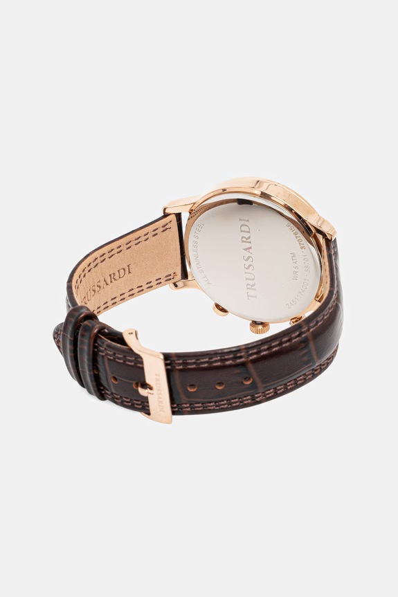 Akcesoria Trussardi zegarek męski R2451174001 brązowy