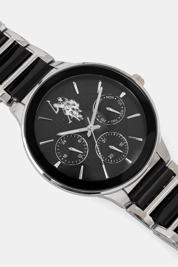 Akcesoria U.S. Polo Assn. zegarek męski ALEXANDRE USP4892ST srebrny