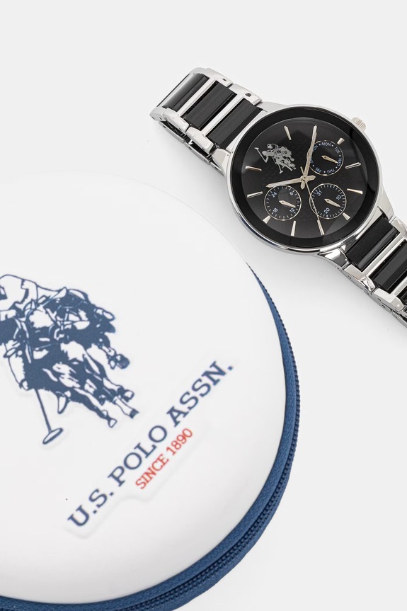 U.S. Polo Assn. zegarek męski ALEXANDRE srebrny USP4892ST