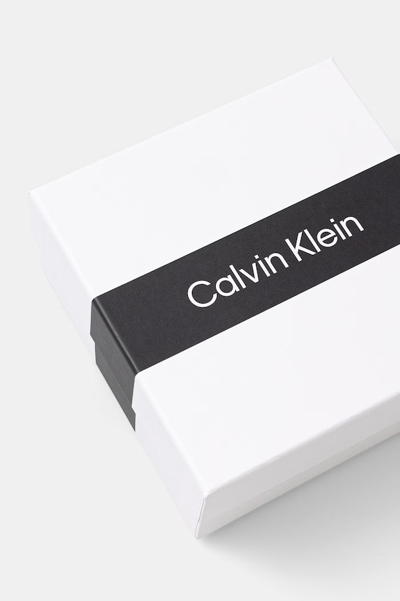Dodatki Calvin Klein zapestnica moška usnjena 35100088 črna