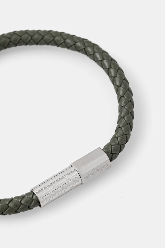 Calvin Klein narukvica za žene kožna 35100090 zelena AA00