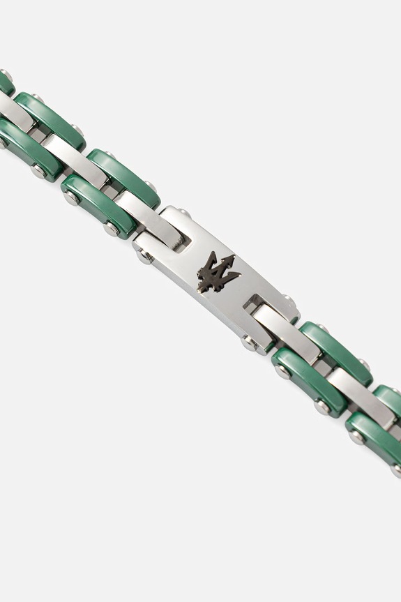 MASERATI bransoletka męska CERAMIC JM425ATZ66 srebrny AA00