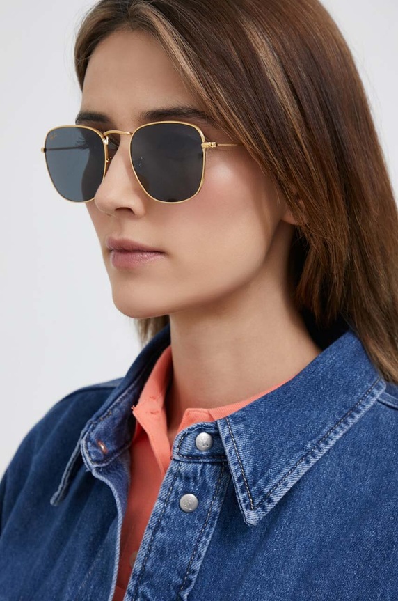 Doplňky Sluneční brýle Ray-Ban FRANK 0RB3857.9196R5 zlatá