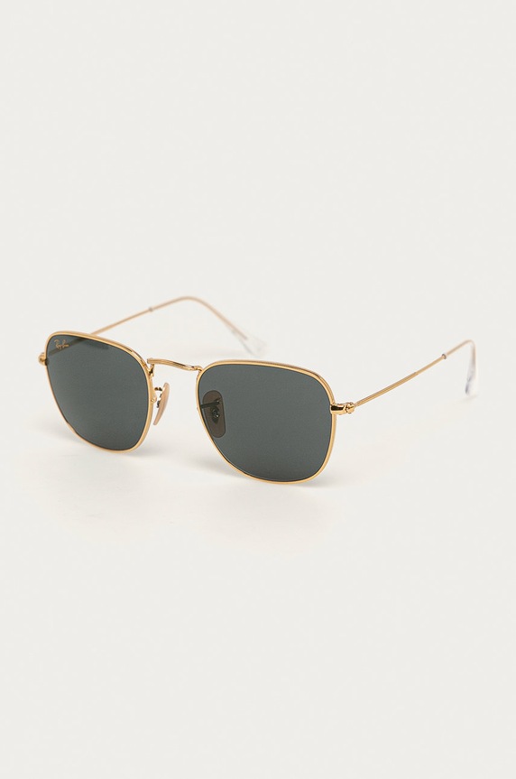 Ray-Ban - Okulary przeciwsłoneczne FRANK złoty 0RB3857.9196R5