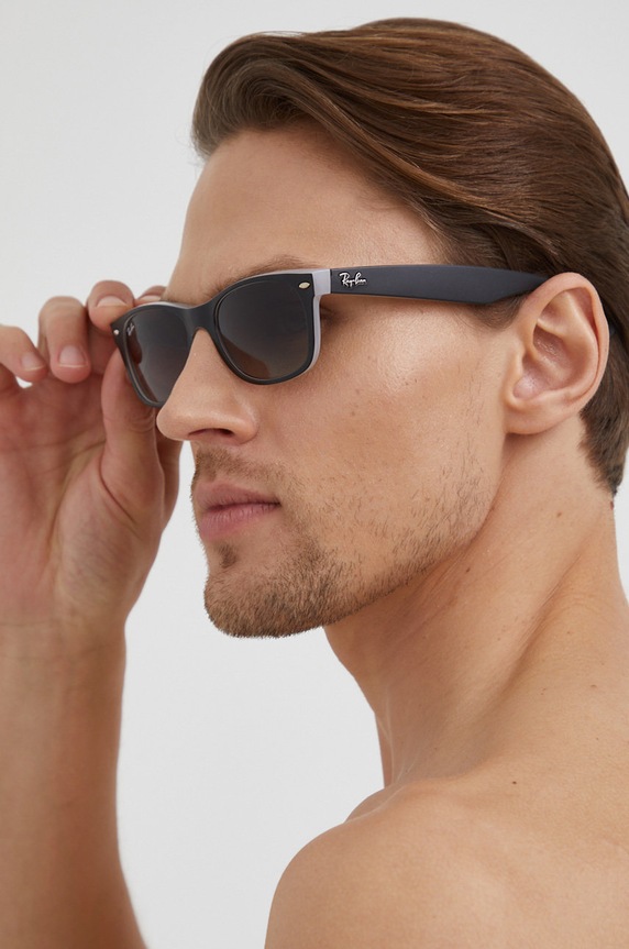 Ray-Ban - Okulary NEW WAYFARER 0RB2132.630971 czarny 0RB2132.630971