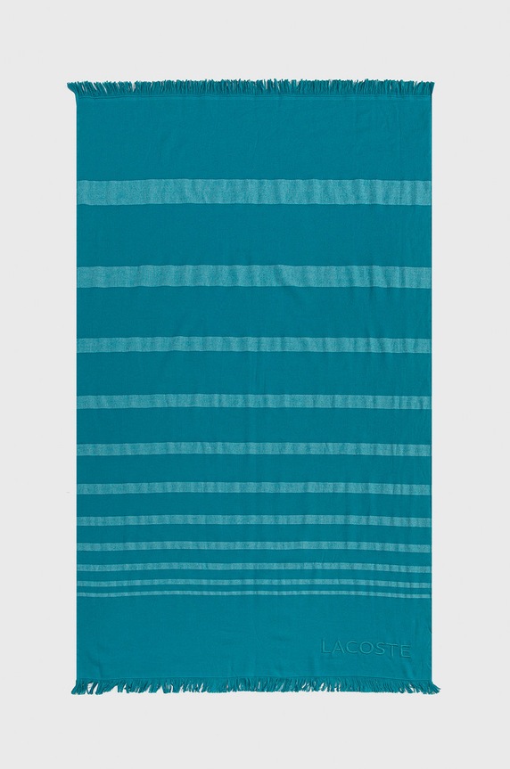 Lacoste - Ręcznik LRYTHME turkusowy LRYTHME