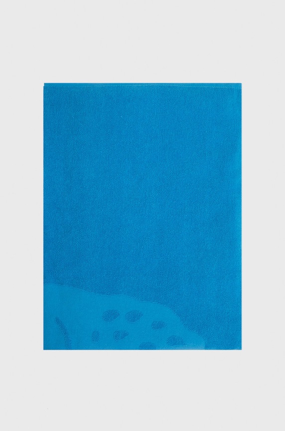 Lacoste ręcznik bawełniany LSPORT niebieski AA00