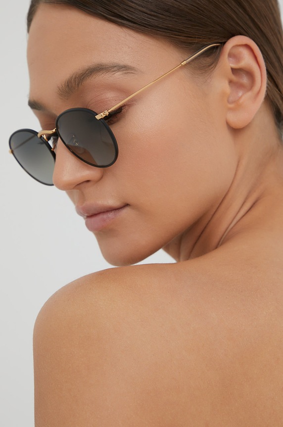 Akcesoria Ray-Ban okulary przeciwsłoneczne ROUND FULL COLOR 0RB3447JM czarny