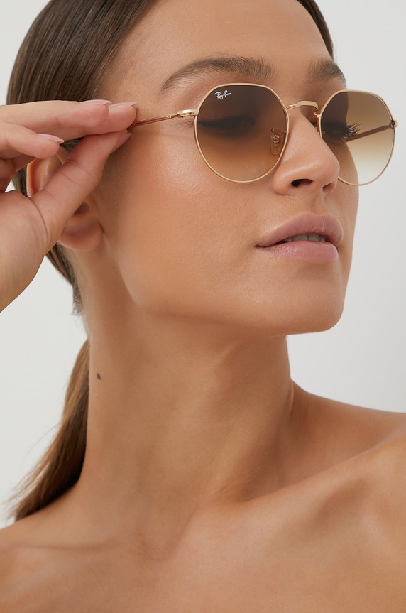 Akcesoria Ray-Ban okulary przeciwsłoneczne JACK 0RB3565 złoty
