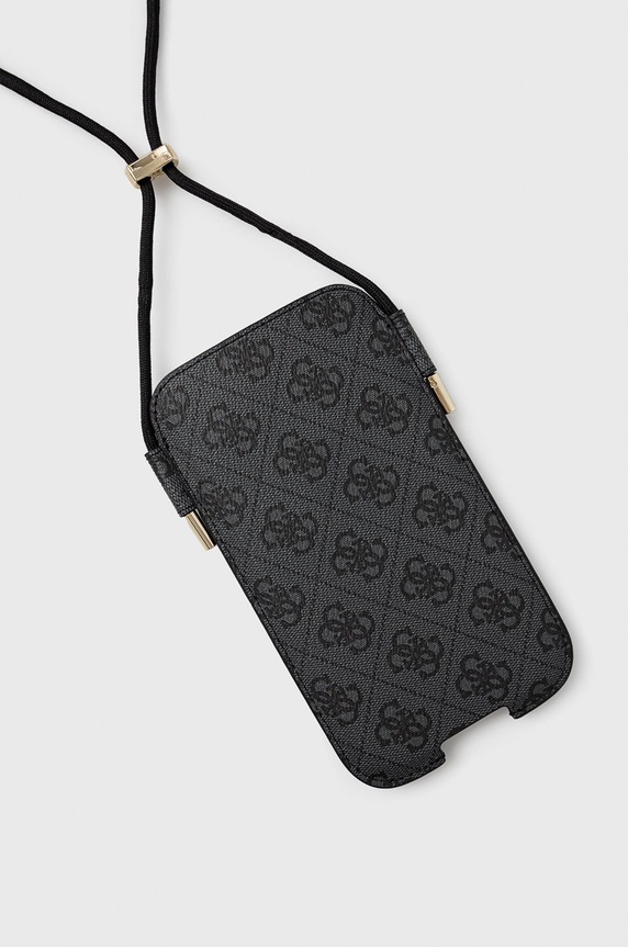 Guess Pokrowiec na telefon iPhone 12 Pro Max 6,7" GUHCP12L4GPSGR szary AA00