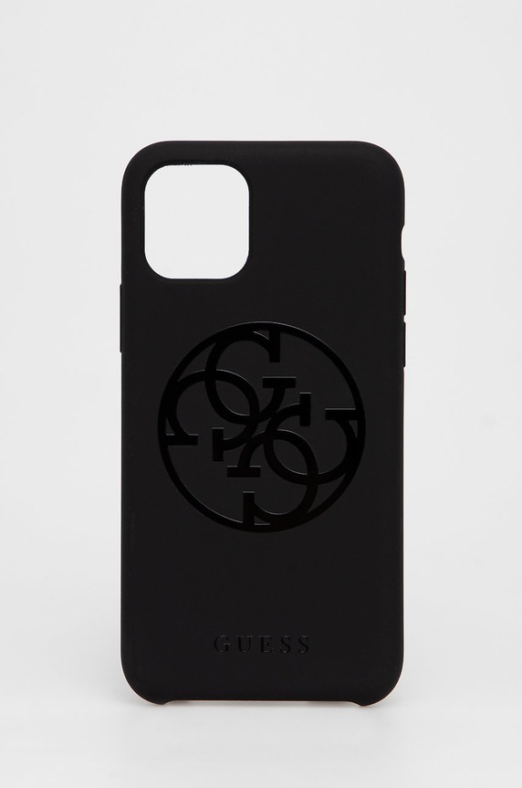 Guess Etui na telefon iPhone 11 Pro na telefon czarny GUHCN58LS4GBK