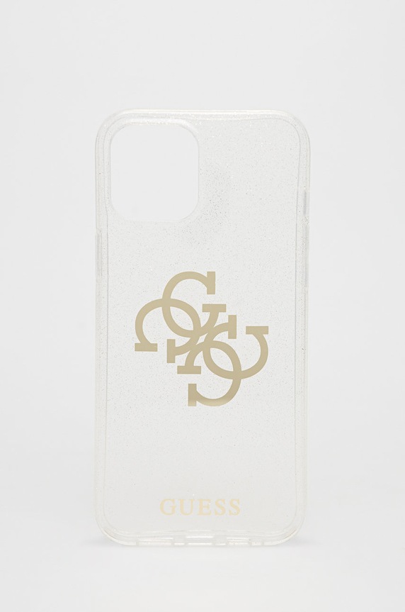 Guess Etui na telefon iPhone 12 Pro Max na telefon transparentny GUHCP12LPCUGL4GTR