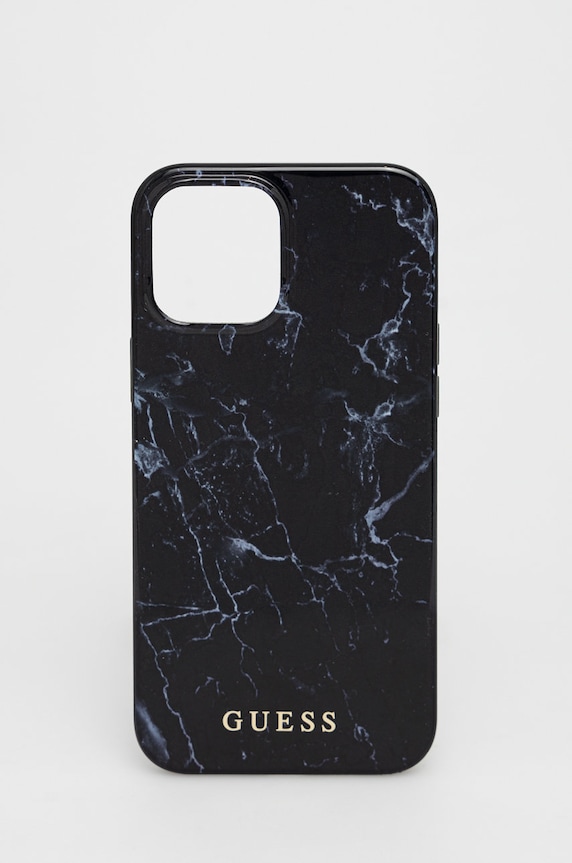 Guess Etui na telefon iPhone 12 Pro Max na telefon czarny GUHCP12LPCUMABK