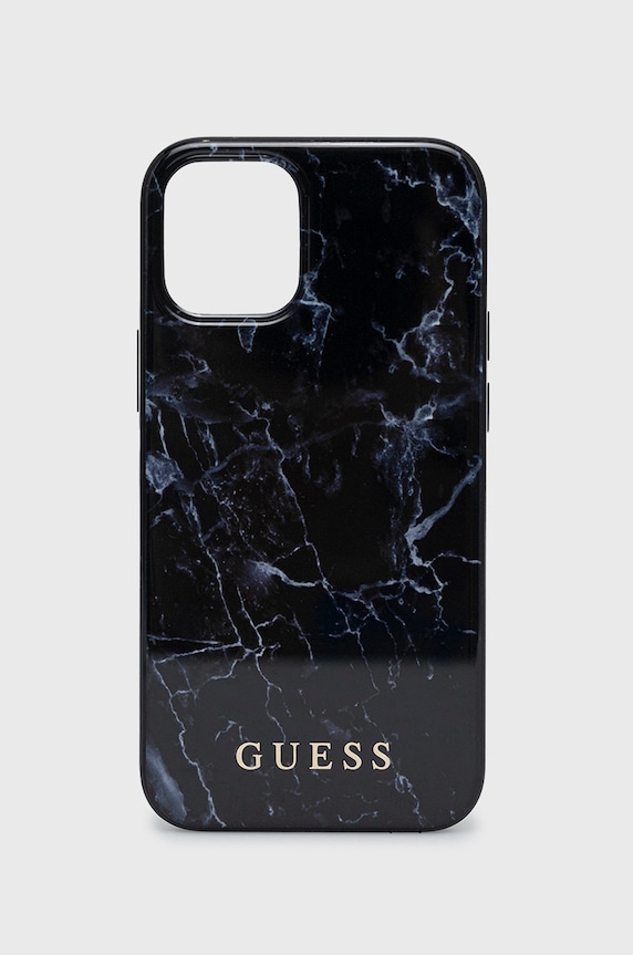 Guess - Etui na telefon iPhone 12 mini na telefon czarny GUHCP12SPCUMABK