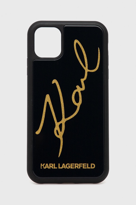 Karl Lagerfeld Etui na telefon iPhone 11 KLHCN61DLKSBK czarny KLHCN61DLKSBK