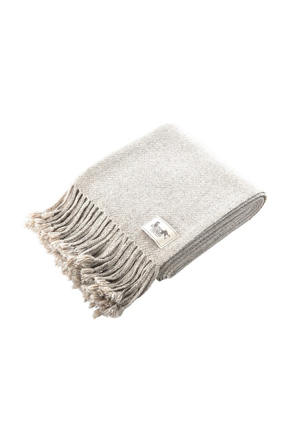 My Alpaca pled z alpaki i bawełny organicznej szary THPKA130180