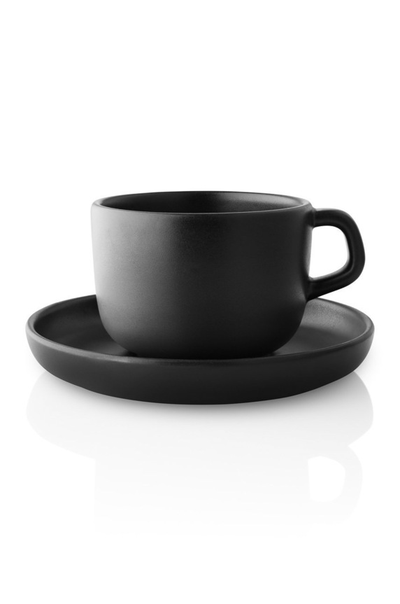 Eva Solo csésze és csészealj 200 ml fekete 502764