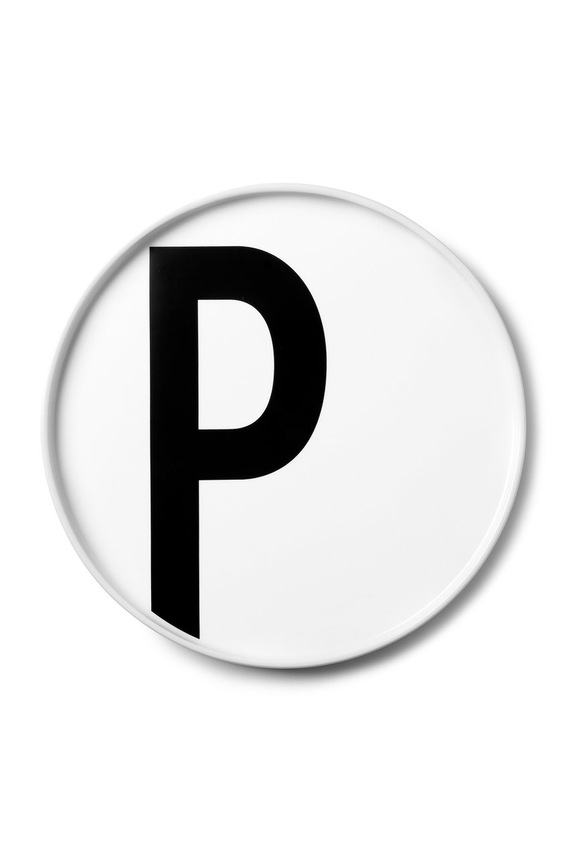 Design Letters talerz biały 10201500P
