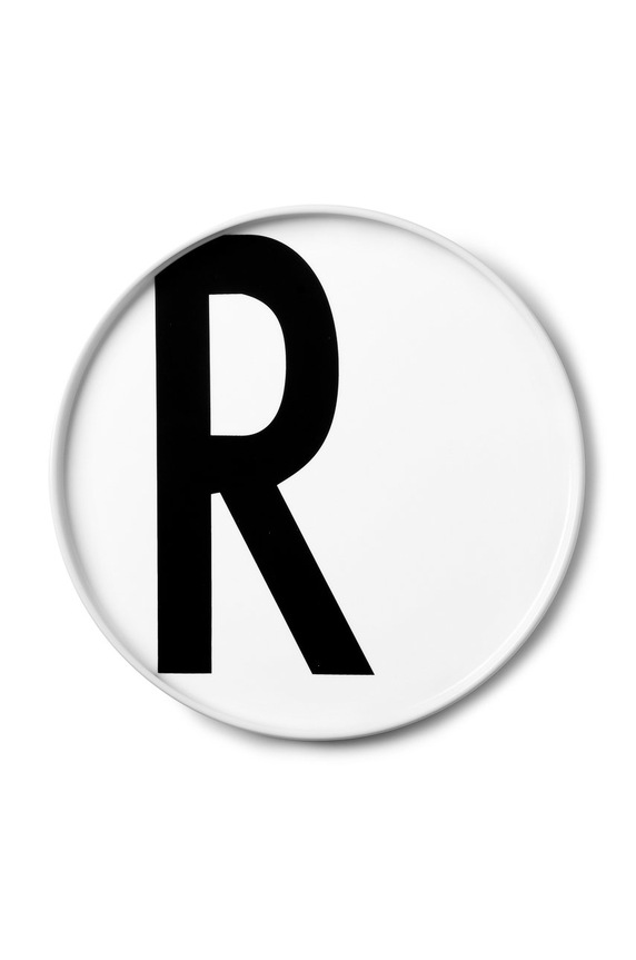 Design Letters talerz deserowy A-Z 20 cm biały 10201500R