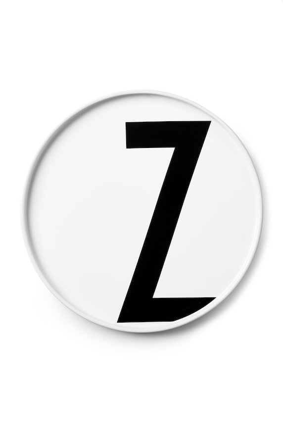 Design Letters talerz deserowy A-Z 20 cm biały 10201500Z
