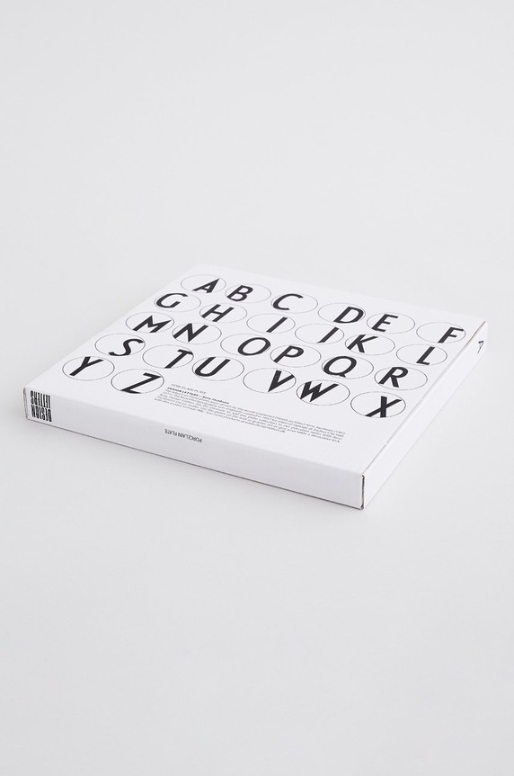 Design Letters talerz deserowy A-Z 20 cm 10201500Z biały AA00