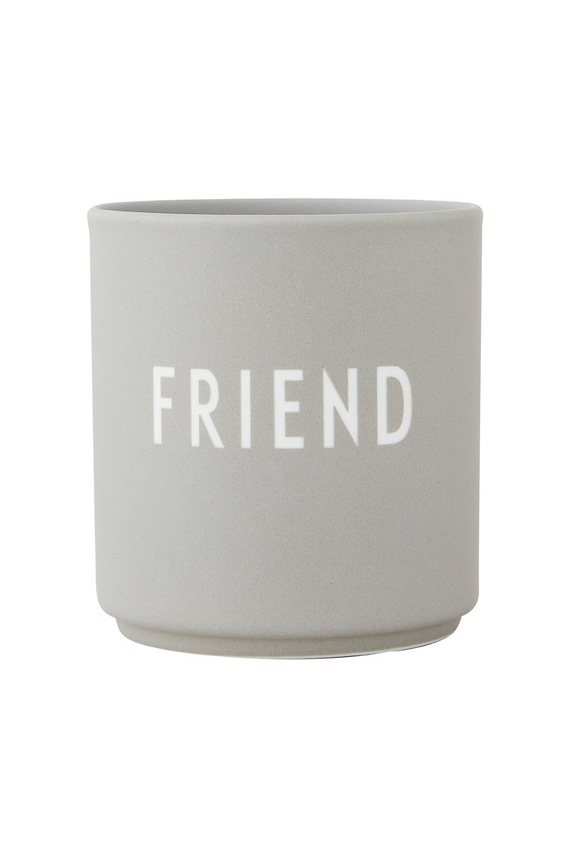 Šalica Design Letters Favourite 250 ml siva 10101002CLGRFRIEND