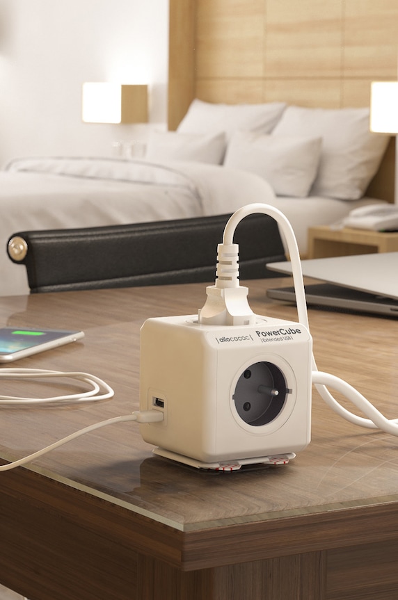 Allocacoc PowerCube Extended USB 1,5 m GREY 2402GY/FREUPC grigio AA00