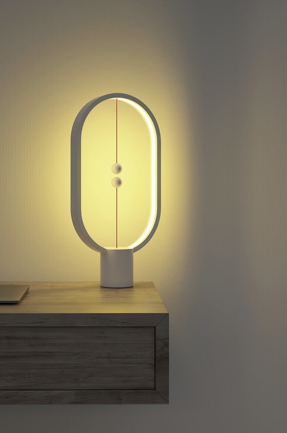 Living și dormitor Allocacoc - Veioza Heng Balance DH0075WT/HBLEUC alb