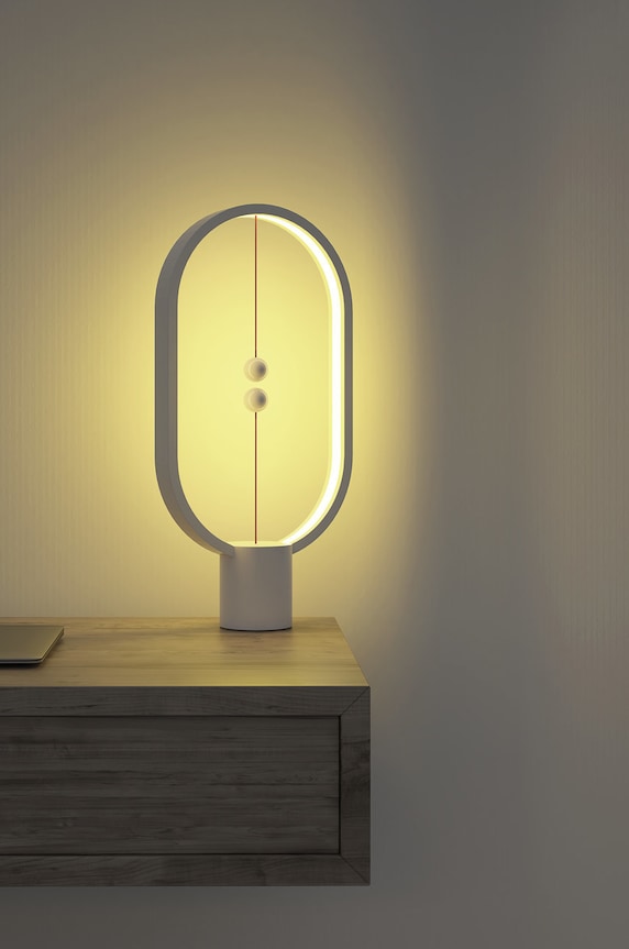 Living și dormitor Allocacoc - Veioza Heng Balance DH0075WT/HBLEUC alb