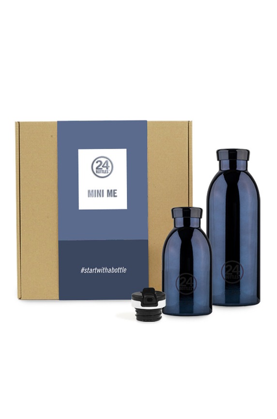24bottles - Set sticle termo MiniMe Clima Box (2-pack) bleumarin 1542