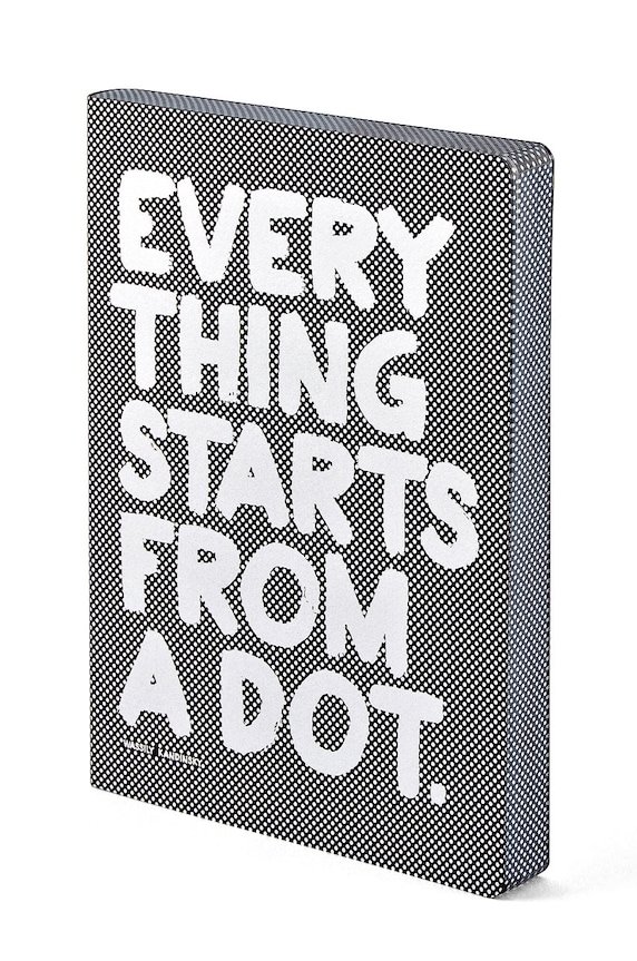 Nuuna notatnik EVERYTHING STARTS FROM A DOT niebieski 52156
