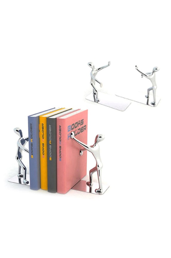 Balvi podpórki do książek (2-pack) szary 23025