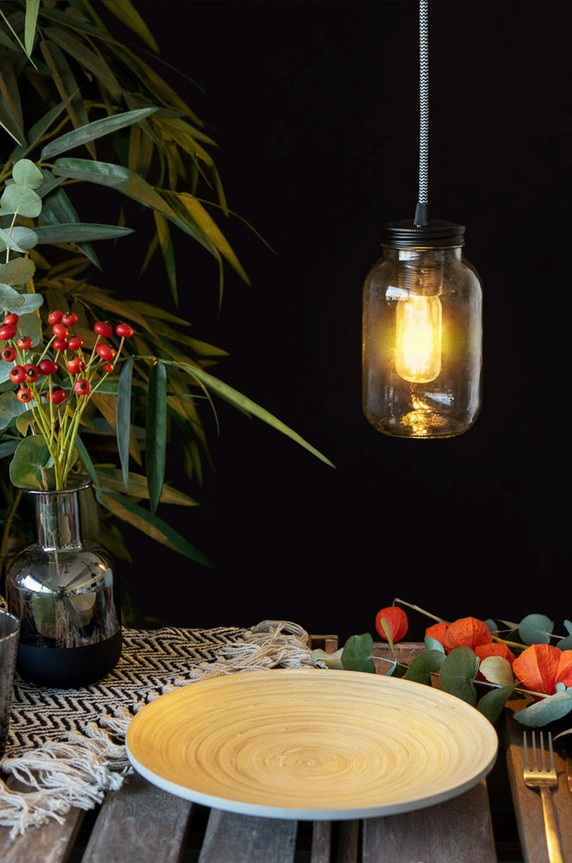 Salon i sypialnia Balvi lampa stołowa 26787 czarny