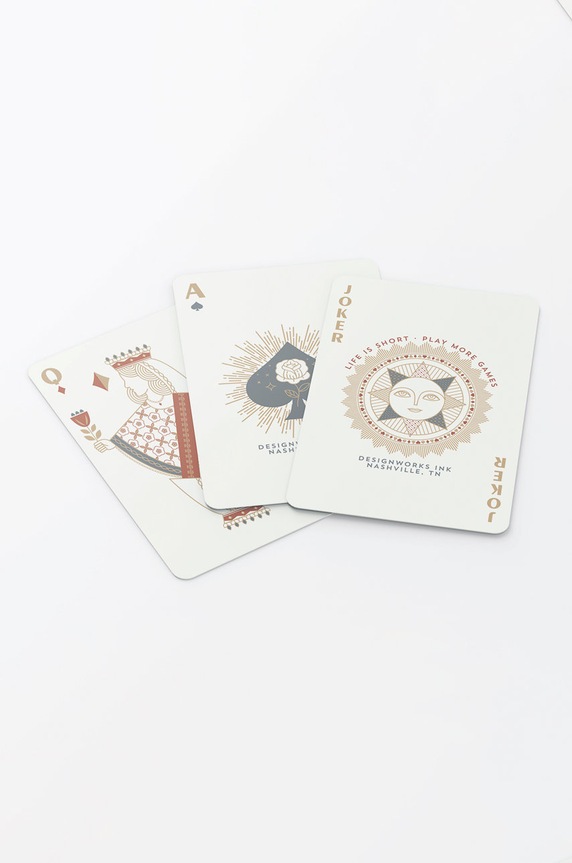 Designworks Ink karty do gry DPC.1001EU biały AA00