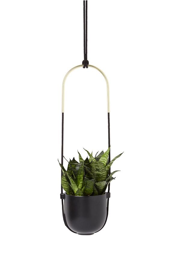 Závěsný květináč Umbra černá 1009571.040