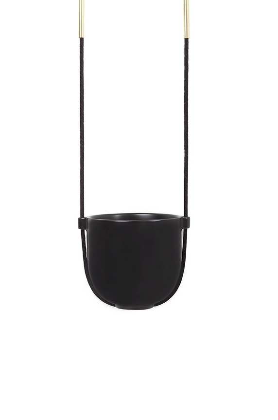 Závěsný květináč Umbra černá 1009571.040