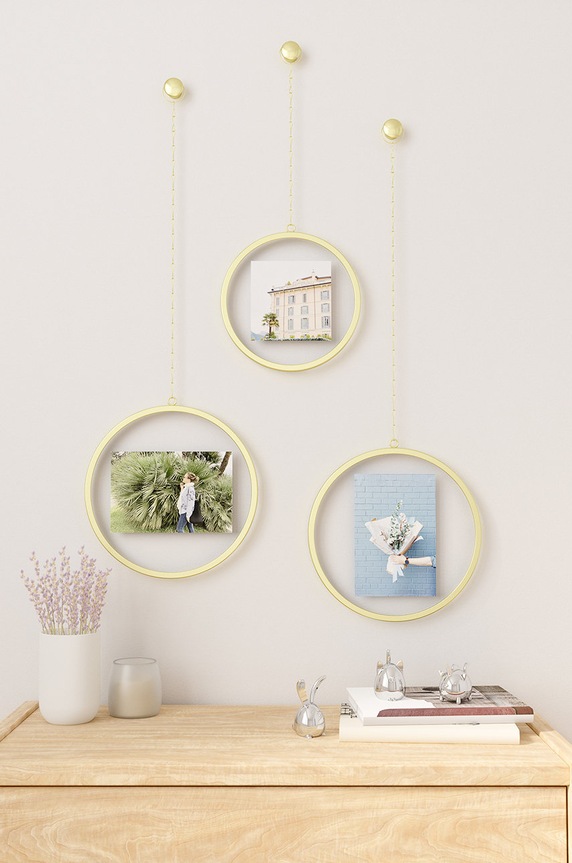 Umbra zestaw dekoracyjnych ramek na zdjęcia (3-pack) brązowy 1013425.221