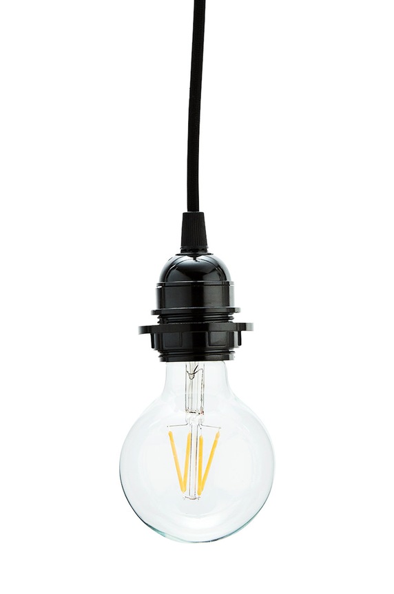Madam Stoltz lampadin decoratica con cornice appesa nero SU.EX.10003