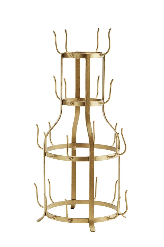 Madam Stoltz - Pohár állvány barna 16978