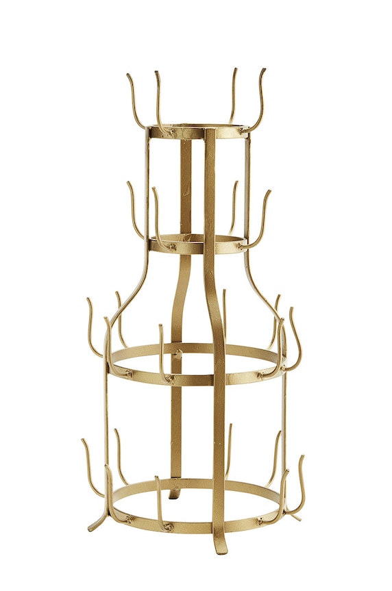 Madam Stoltz - Pohár állvány barna 16978