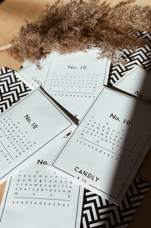 Home SPA Candly - Mirisna vrećica No.10 Malina/Ruža No10SS bijela