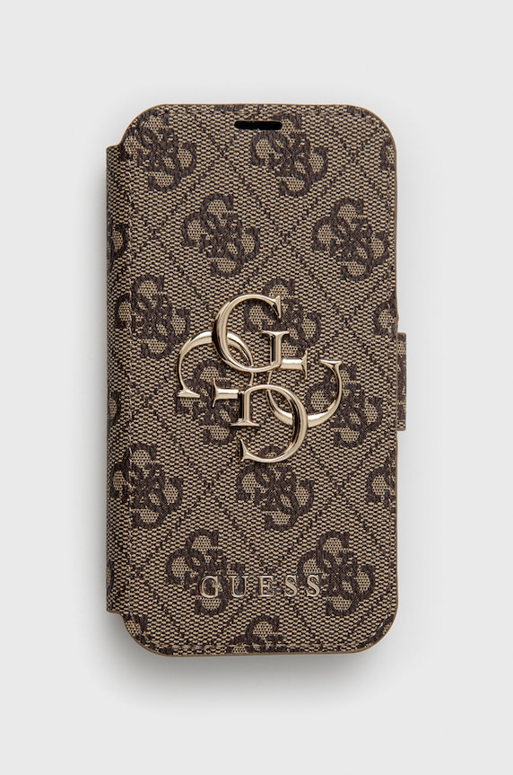 Guess Etui na telefon iPhone 13 Mini na telefon brązowy GUBKP13S4GMGBR