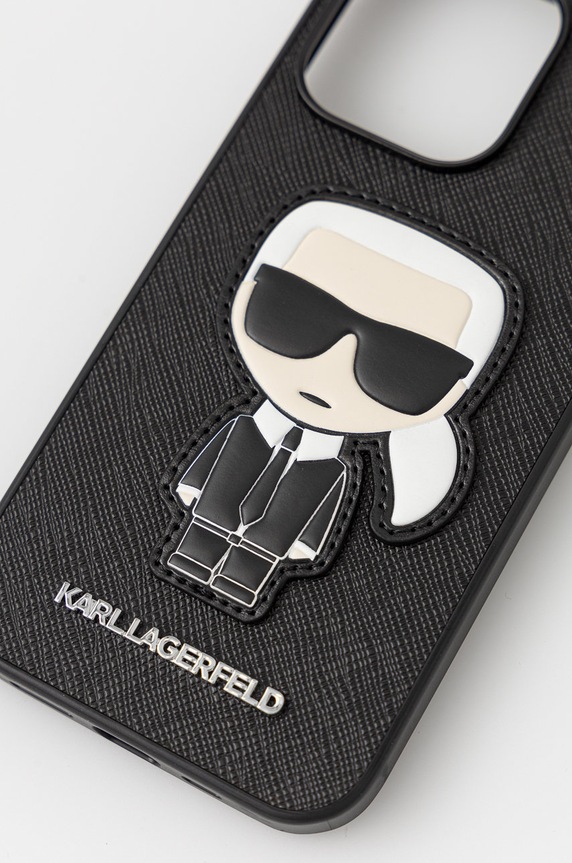 Karl Lagerfeld iPhone 13 Pro telefon tok KLHCP13LOKPK fekete AA00