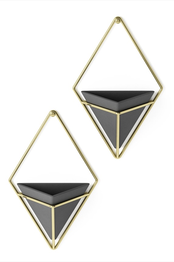 Umbra zestaw doniczek ściennych (2-pack) czarny 470753.1137