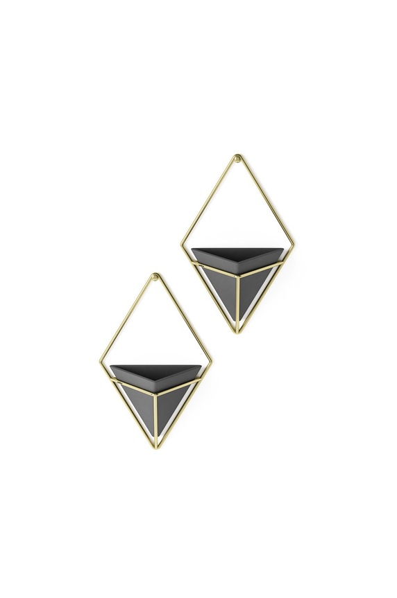 Umbra zestaw doniczek ściennych (2-pack) czarny 470753.1137