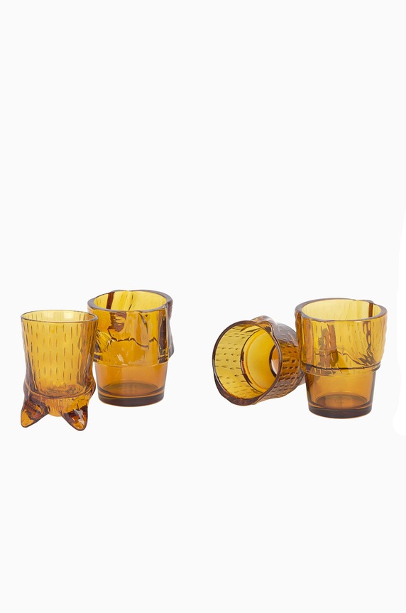 Kuchnia i bar DOIY zestaw szklanek (4-pack) DYKITGLGI żółty