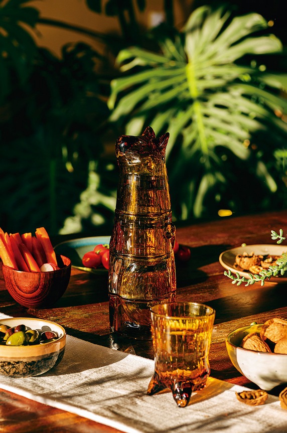 DOIY zestaw szklanek (4-pack) żółty DYKITGLGI