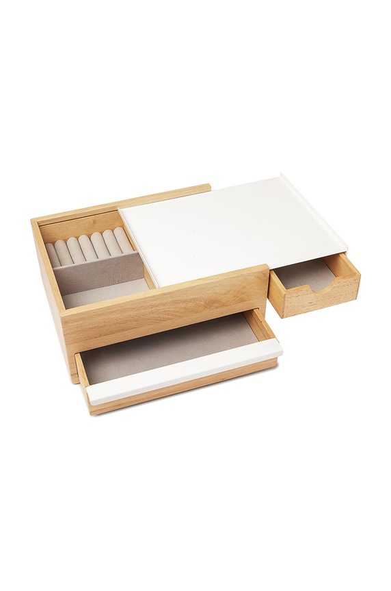 Umbra organizer na biżuterię biały 290245.668